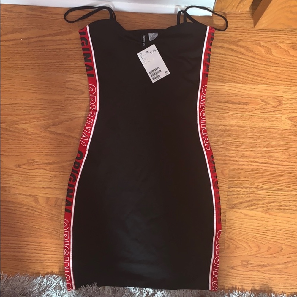 Original Striped Skin Tight Mini Dress